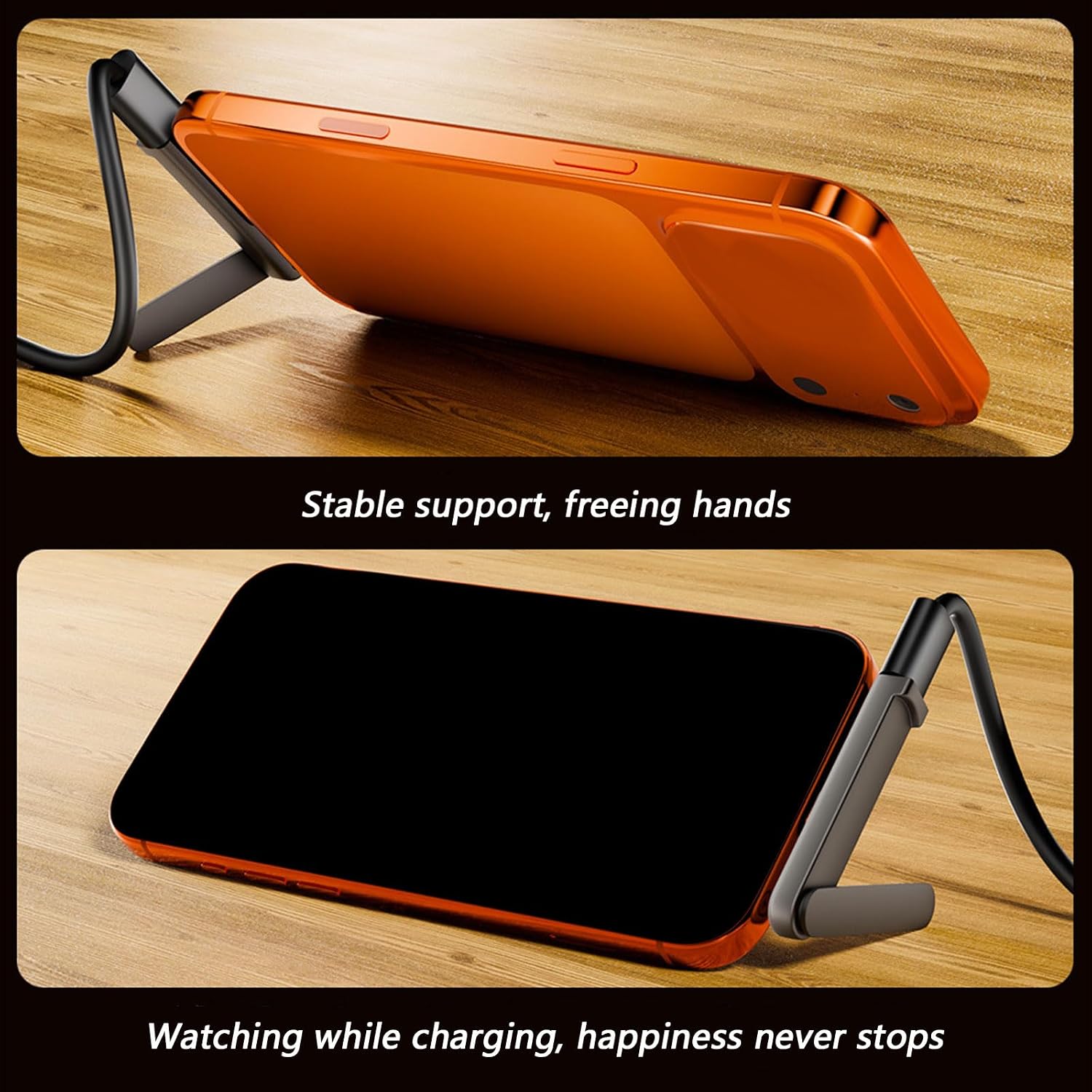 MultiDevice Compatible 240W Quick Chargers Converter Sturdy Metal Phone Holder MultiAngle Adjustable Phone Stand Fast Charging Folding Stand