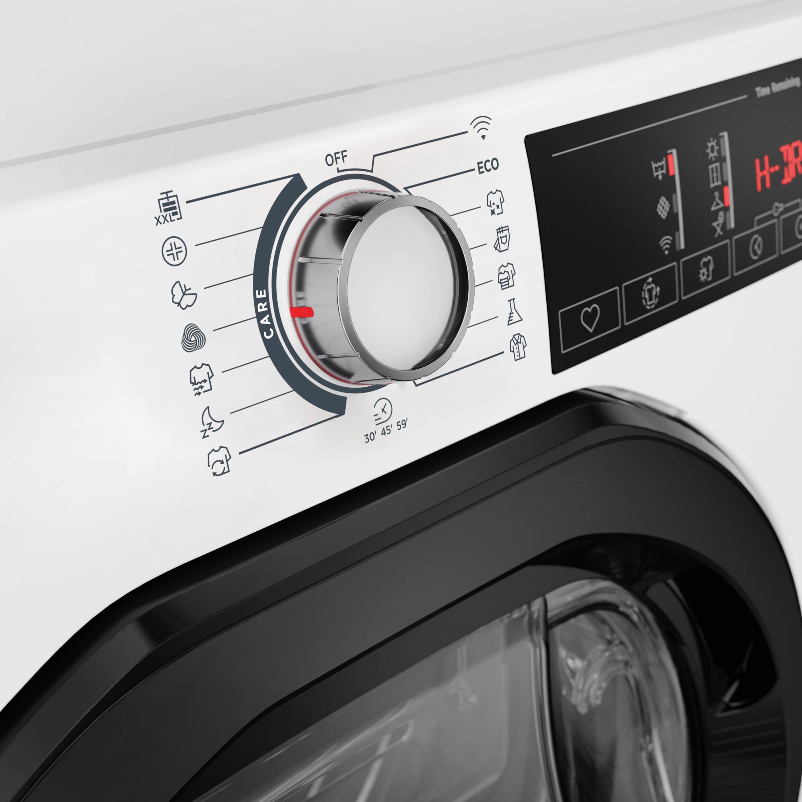 Hoover H-DRY 350 Asciugatrice 9 Kg a Pompa di Calore, Wi-Fi + Bluetooth, Aquavision Easy Case, 15+1 Programmi, Partenza Ritardata, 85 x 59,6 x 60,4 cm (AxLxP), Bianco, HR EH9N2TBE-S