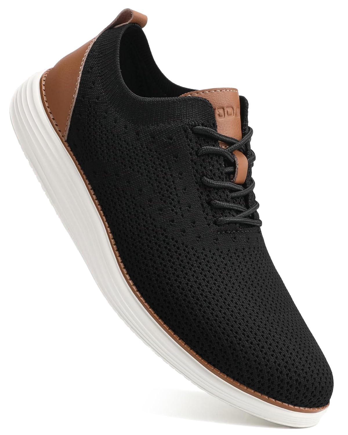 VILOCY Mens Casual Dress Sneakers Lace-Up Oxfords Business Mesh Breathable Walking Shoes Tennis Comfortable