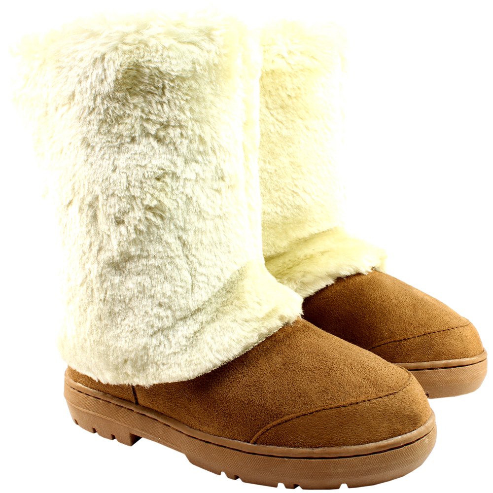Holly Womens Covered Waterproof Winter Snow Boots - Tan - 5-38 - AEA0161