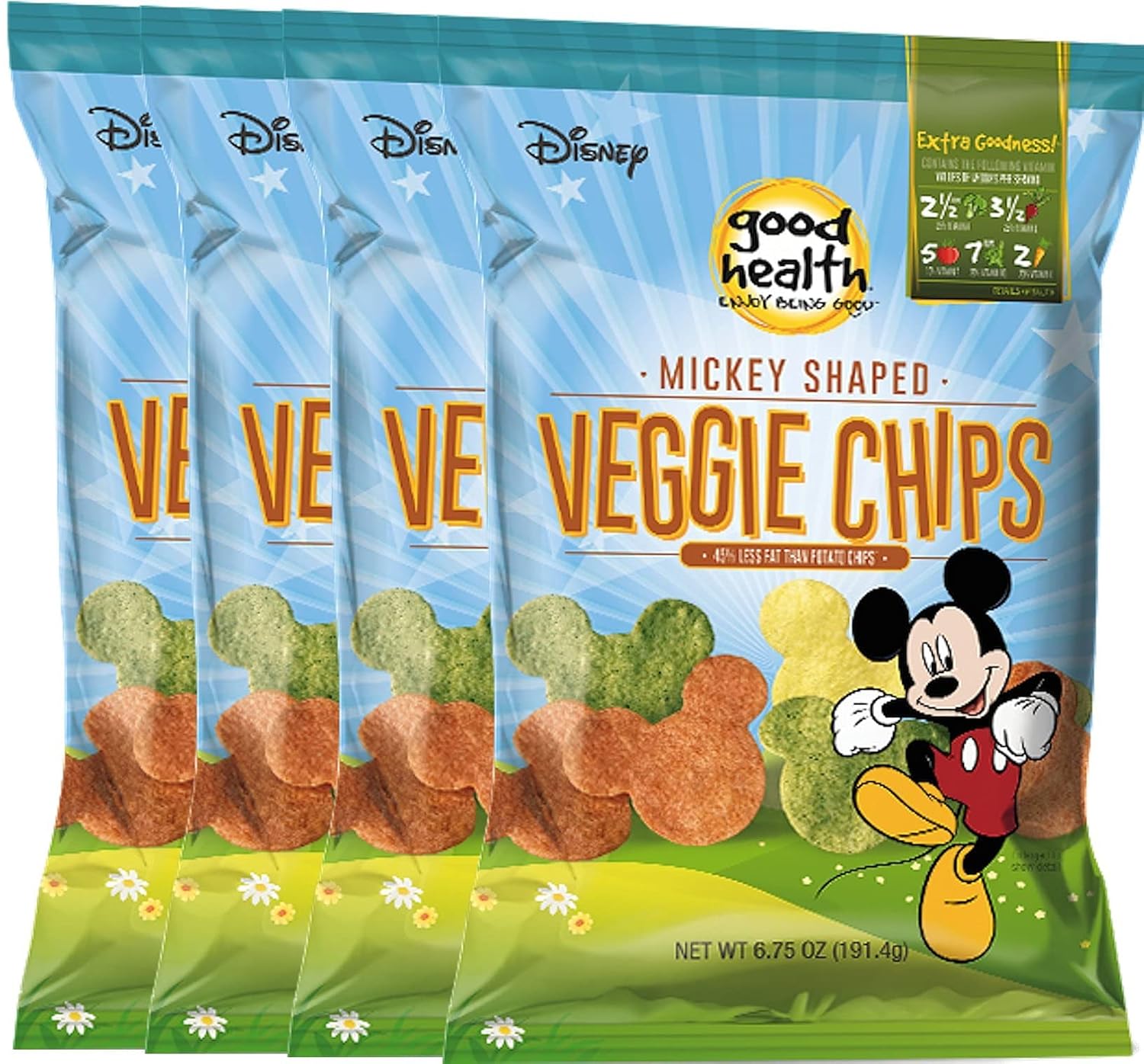 Disney Mickey Mouse Shaped Veggie Chips Children’s Healthy