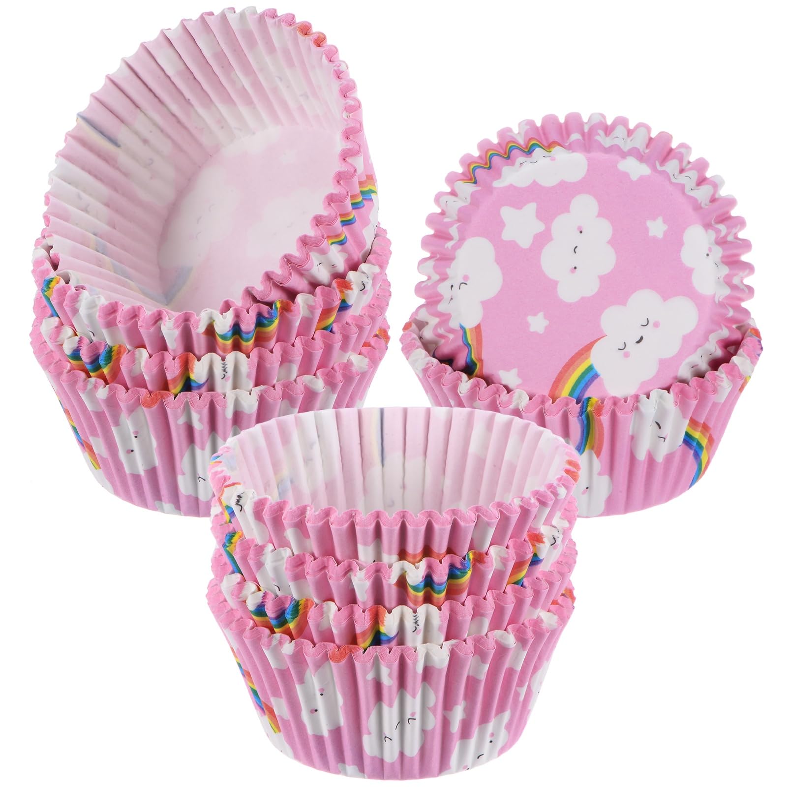 M METERXITY 200-Pack Standard Cupcake Liner for Baking Cute Cloud