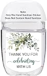 36 Hand Sanitizer Labels Thank You Wedding Bridal Shower Birthday Party Baby Shower
