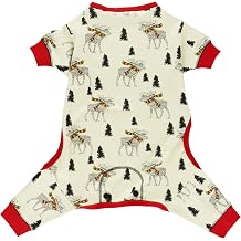 LazyOne Flapjacks, One-Piece Dog Sweater, Matching Family Pajamas for Dogs, Moosletoe, Holiday, Moose Small