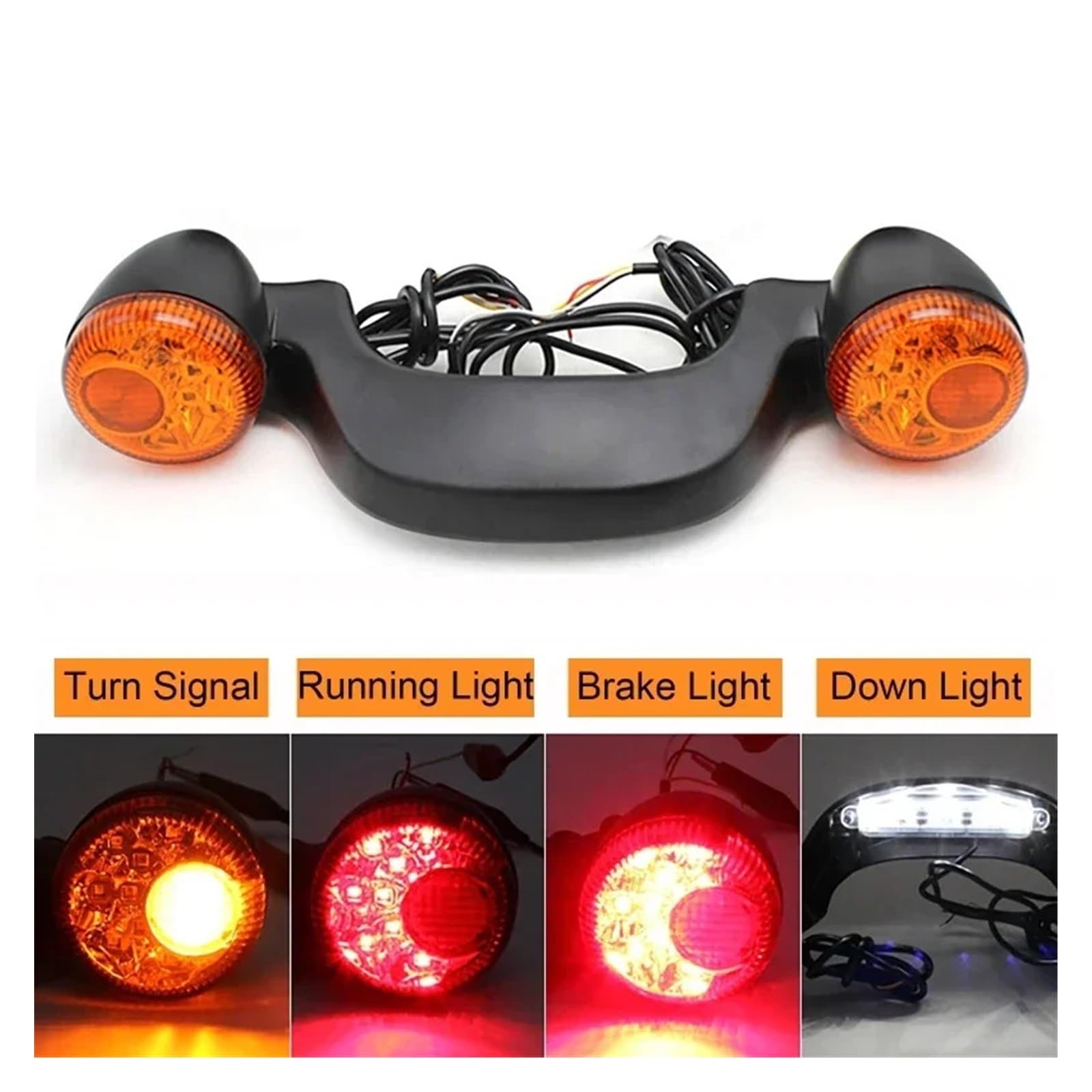 Feu arrière LED pour Moto pour Har&Ley Glide Street, avec Support arrières Lampe