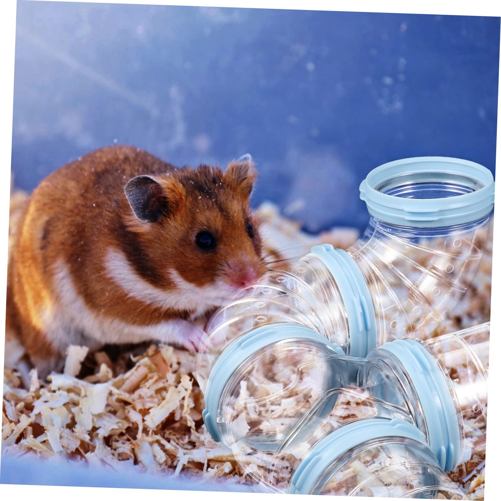 Hamster Röhrenset als Verbindungstunnel, Transparent, PP, 2 Satz