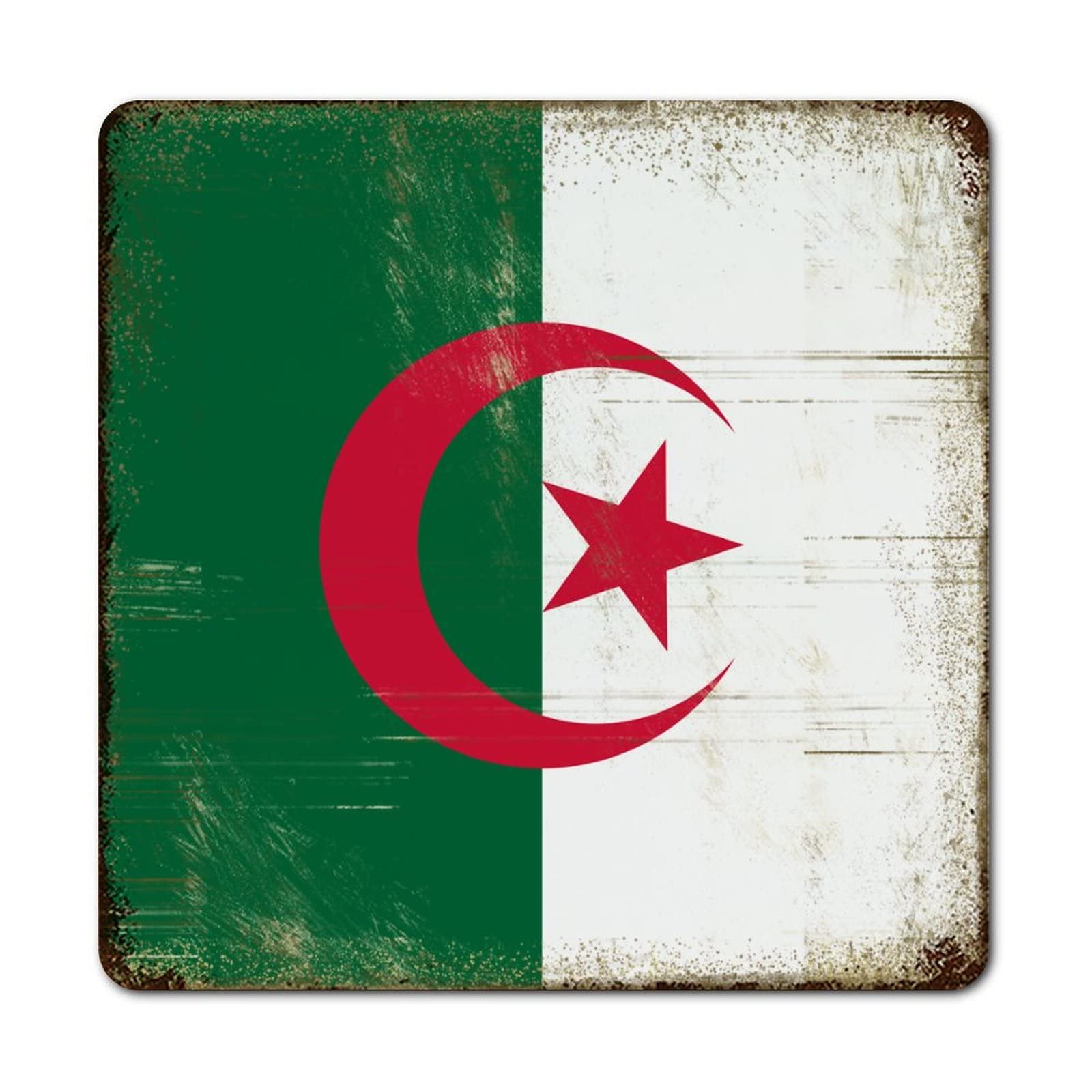 Plaque en métal Algérie déco garage et porche extérieur suspendu