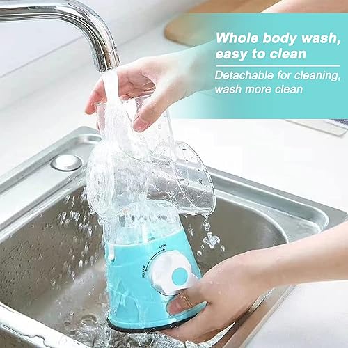 Miniatura 7 de 3rd Generation Rotary Cheese Grater, Mandoline Vegetable Slicer with 3 Replacement Blades, Easy to Clean Rotary Shredder for Fruit, Vegetables