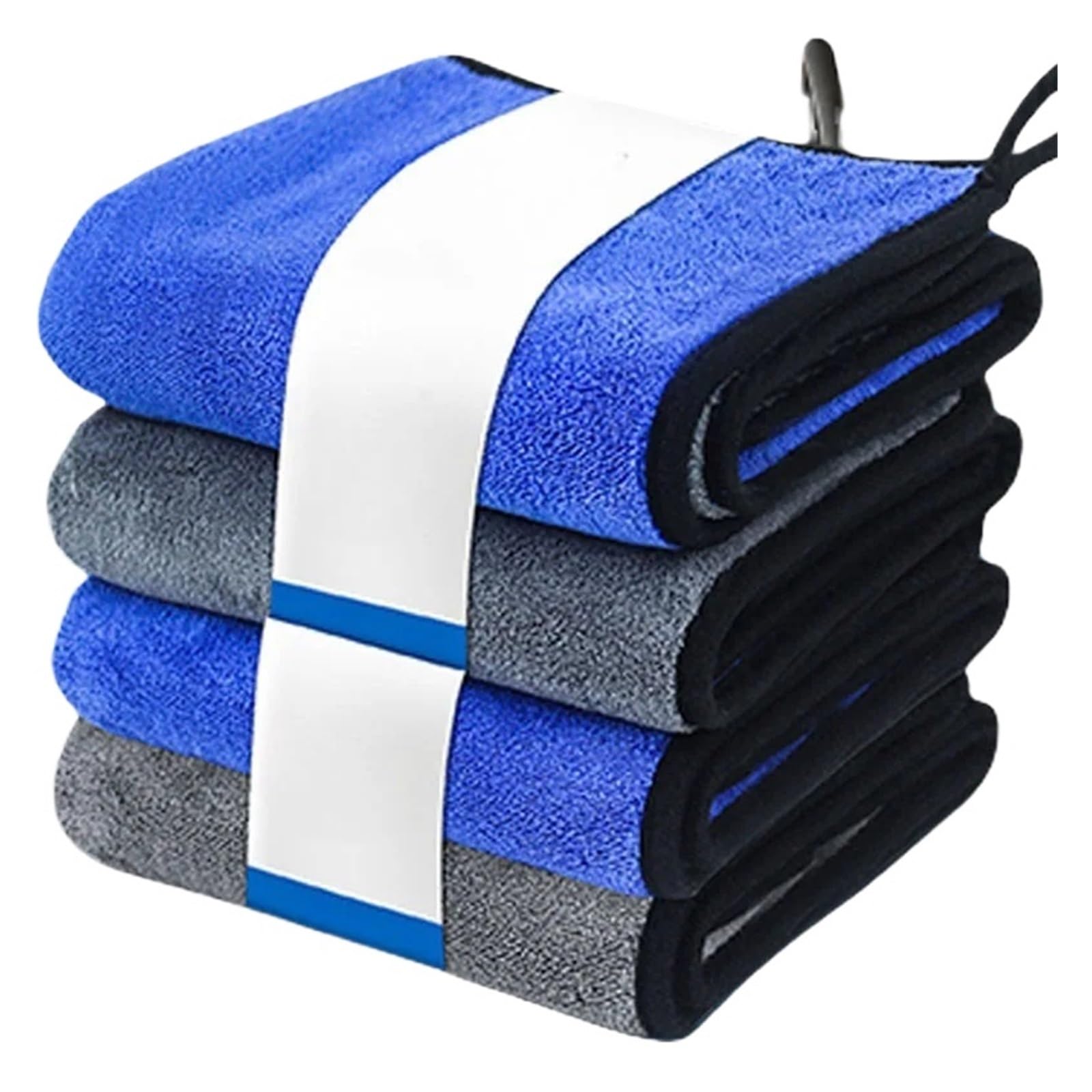 4-Pack Microfiber Car Washing Towels - Soft Quick Drying Cleaning Cloths for Windows Mirrors and Home Use -