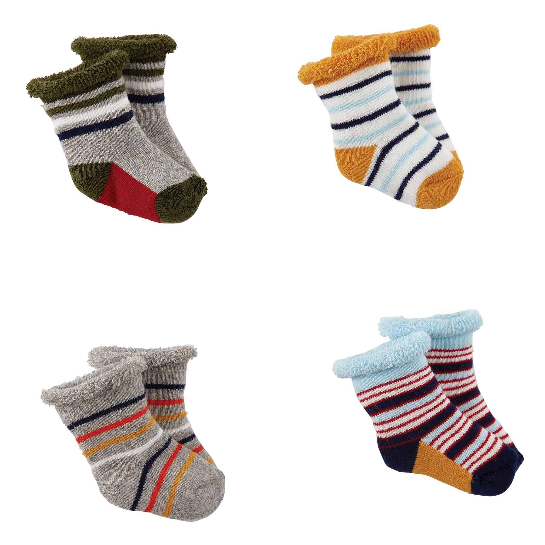 Mud Pie Boy Newborn Sock Set of 4