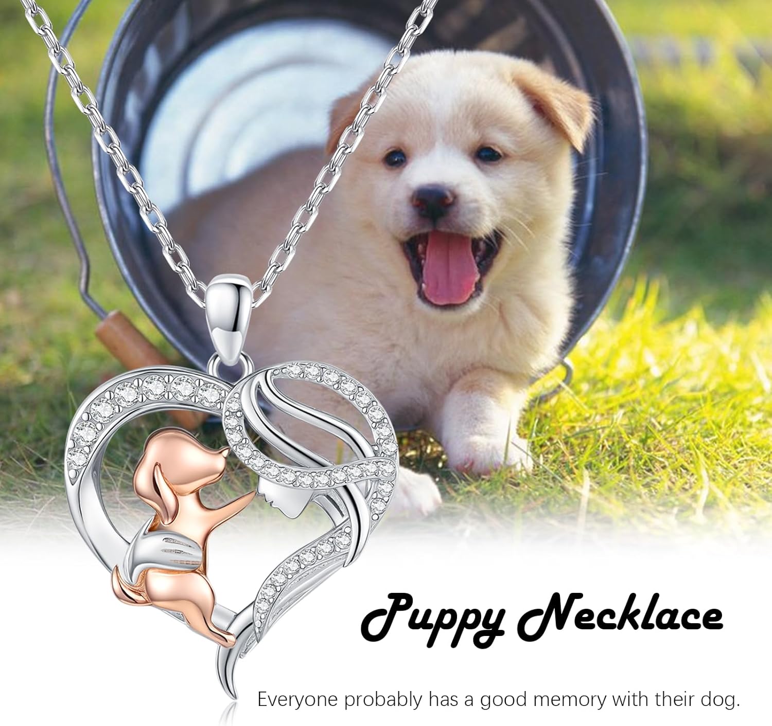 925 Sterling Silver Dog Cat Necklace Pendant Pet Jewelry Gifts for Women - Image 7