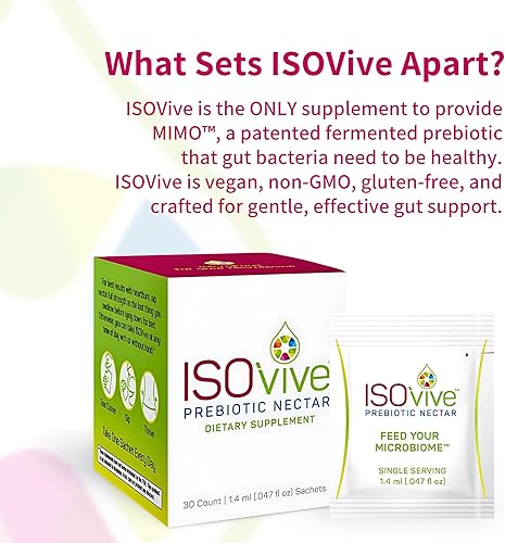 Miniatura 5 de ISOThrive Delicioso suplemento líquido prebiótico alivio natural de la acidez estomacal y la hinchazón fibra fermentada naturalmente suministro para