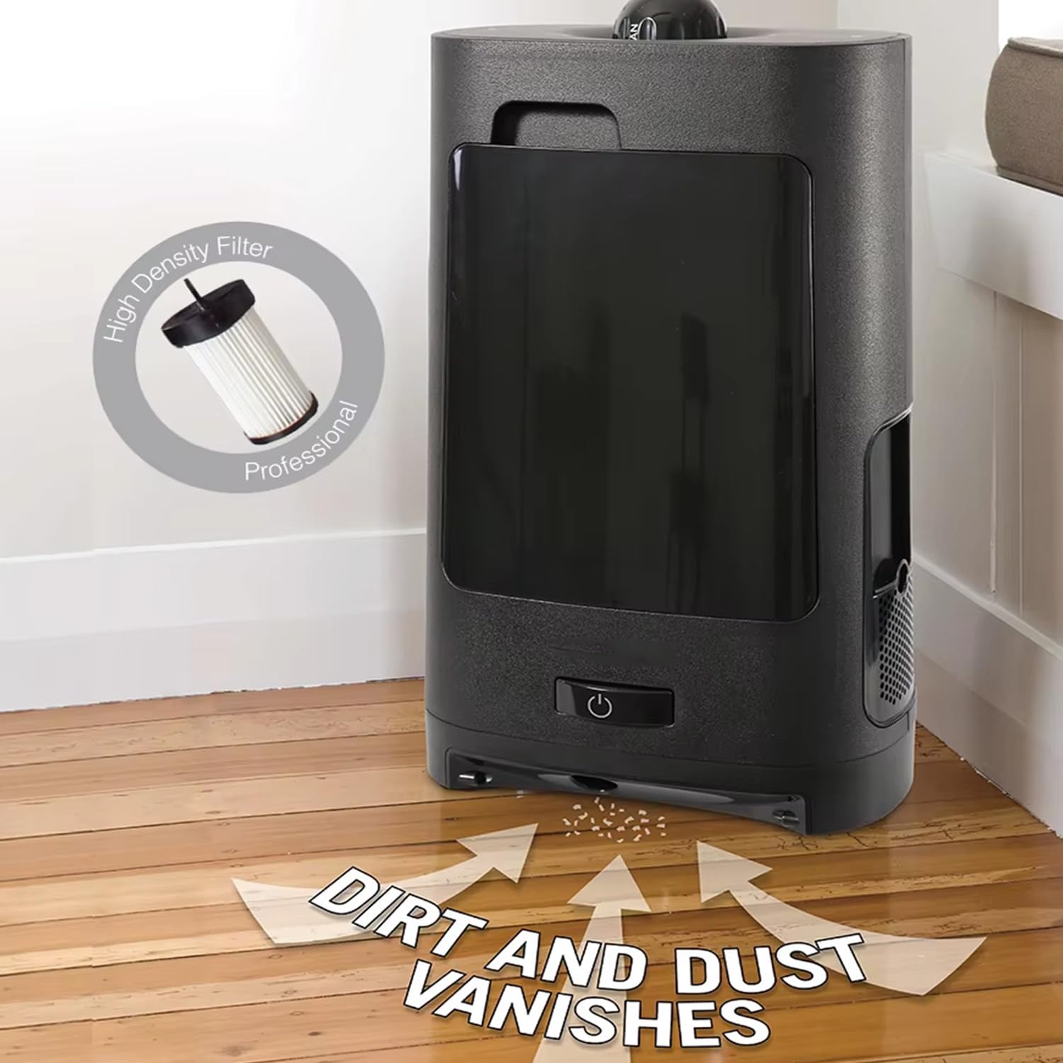 1400 W electrónico Cubo de Basura Professional,Aspirador de Pelo Escoba Eléctrica con Sensor Automático 2.7L,Alta Potencia Succión,para cocinas, peluquerías,53x30x18 Cm