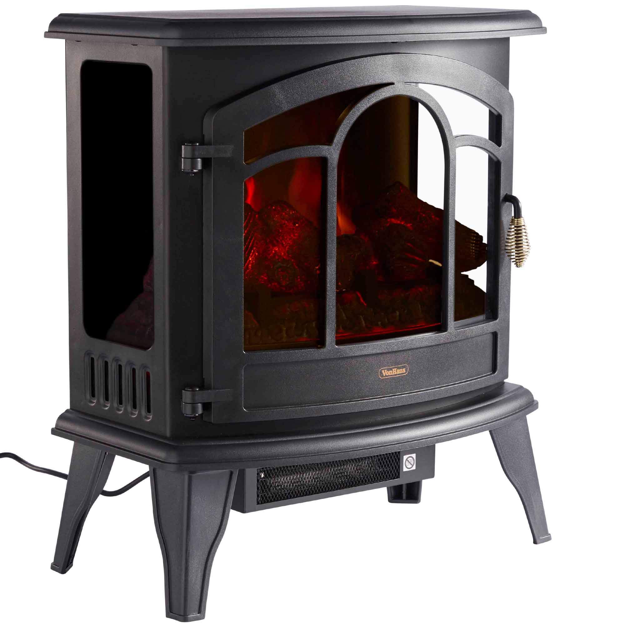 Buy VonHaus Curved Panoramic Electric Stove Heater 1800W Fireplace