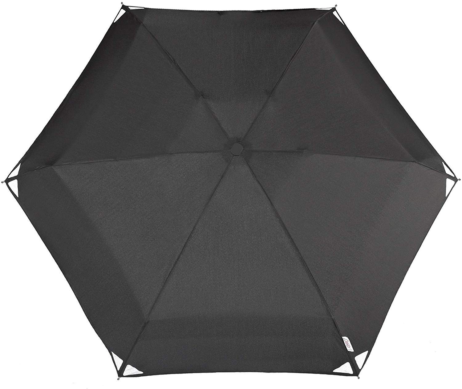 UnknownUnbekannt Unisex – Adult's Dainty Umbrella, Black-Reflective, standard size