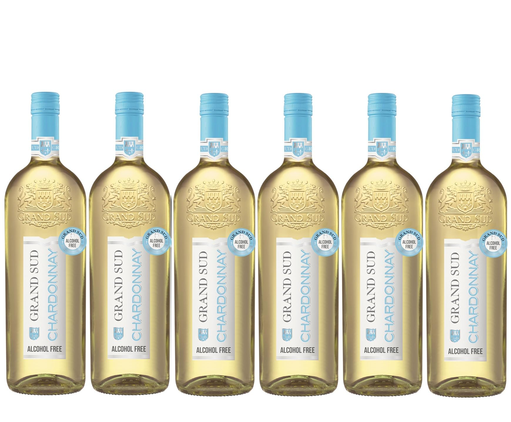 Grand Sud - Alkoholfreier Weisswein, Frischer und süffiger Chardonnay (6 x 1 L)