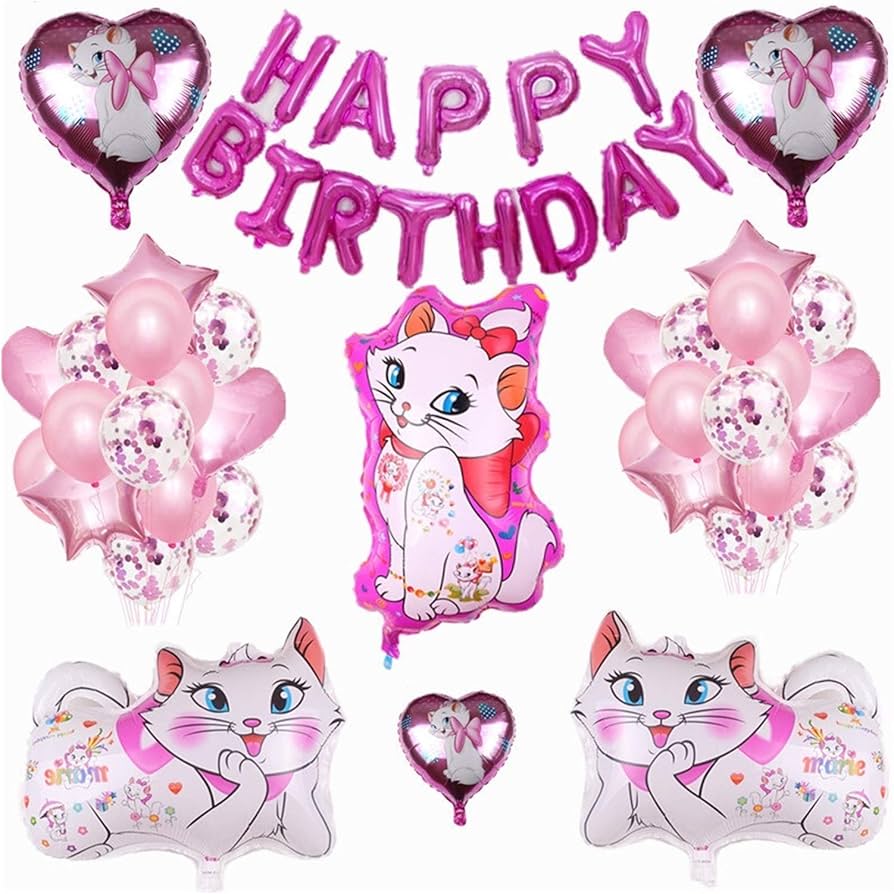 Amazon.co.jp: 風船 マリー猫のテーマのアルミニウムナンバー風船