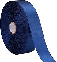 Vista 64 de Cinta blanca de 1-1/2 pulgadas, para envolver regalos, 50 yardas, perfecta para boda, fiesta, corona, costura, accesorios para el cabello