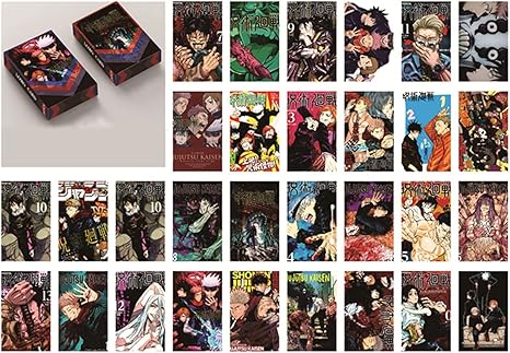 Amazon Co Jp 呪術廻戦 はがき コレクターズカード Lomoカード カードゲーム ハガキ グッズ アニメグッズ イラストカード 写真カード 五条悟 虎杖悠仁 伏黒恵 両面宿儺 コスプレ 小物 道具 記念品 卒業記念品 60枚セット 人気 誕生日 プレゼント ホビー