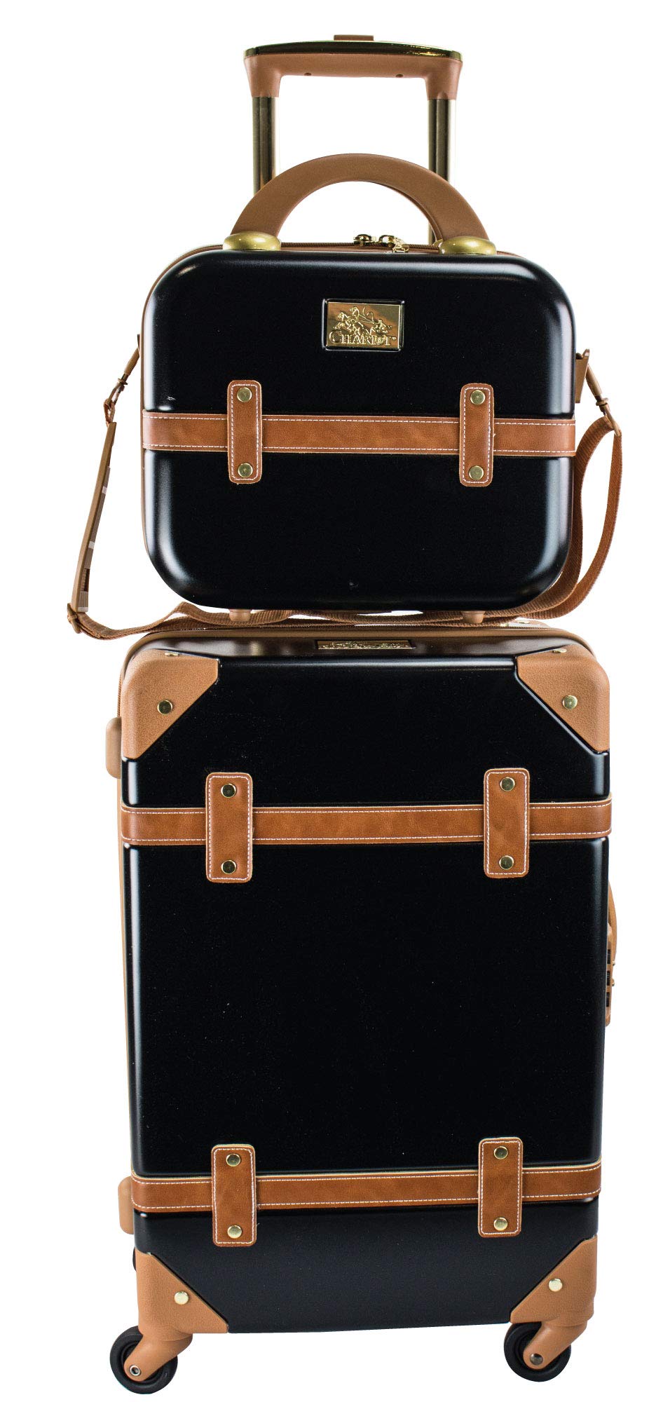 Chariot Gatsby 2piece set Hardside Expandable Carry On Luggage With