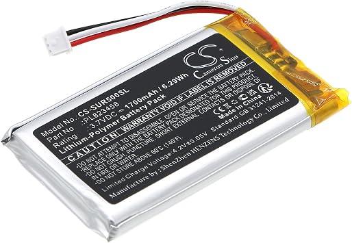 Replacement Battery Fit for Savant Remote Control 500,SUR-0500 PL823458
