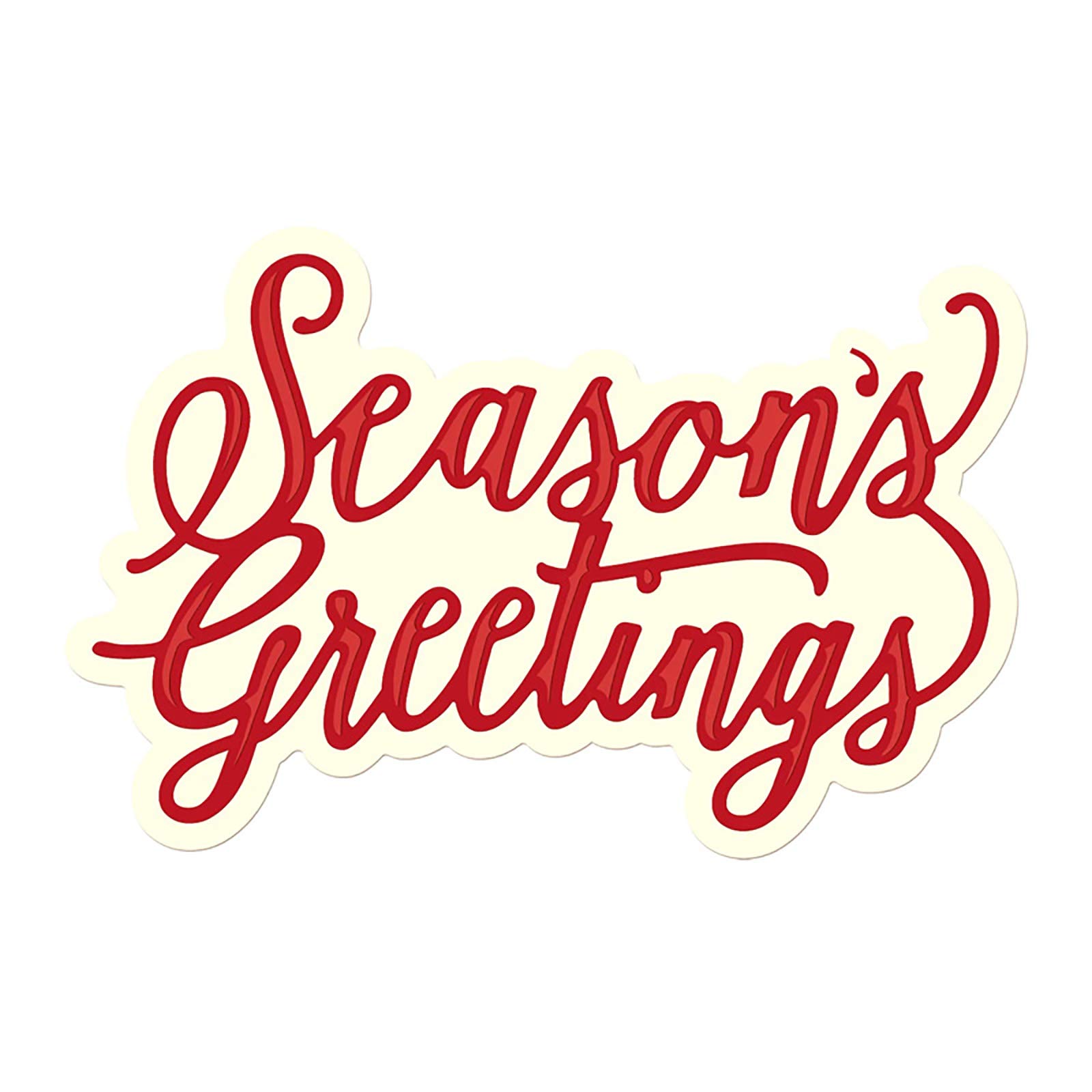 Season Greetings Metal Cutting Dies for Card Making Embossing Stencil Alphabet die-cuts Template Mould Tool for DIY Scrapbooking Album Frames Decorations Art Crafts Dies Christmas