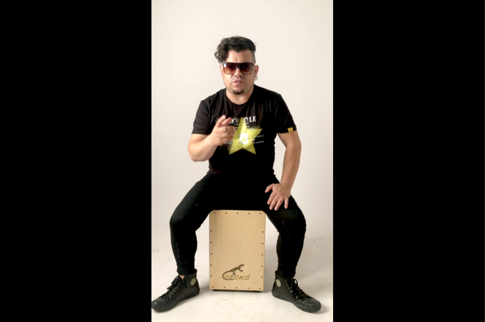 GECKO Cajon BOX Drum-Wooden Percussion Box, with Internal