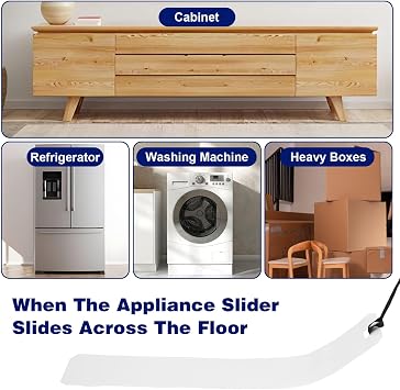 2 Pcs Appliance Sliders for Refrigerators, 48