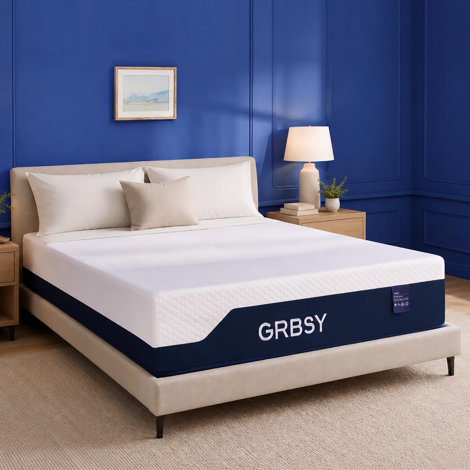Grbsy 12 Inch Gel Memory Foam King Mattress
