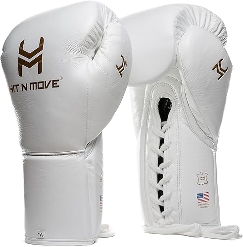 Miniatura 21 de HIT N MOVE Guantes de Boxeo All Day Pro Balance para Sparring y Saco con Cordones, Guantes de Boxeo para Hombres, Equipo de Boxeo, Guantes de Rojo