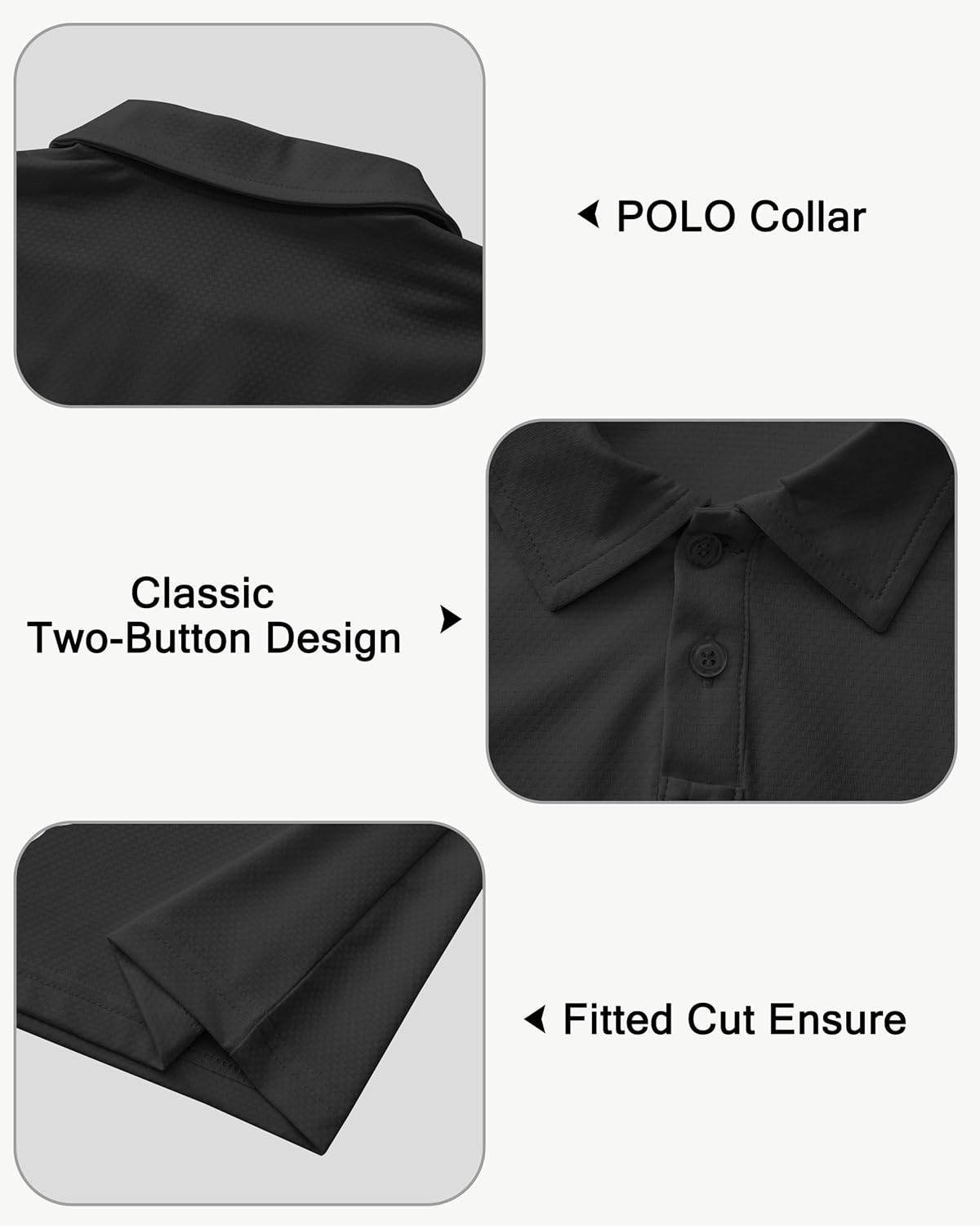 Boys' Performance Polo Shirt - Golf Grid Short Sleeve Collar Shirts Youth Stretch Quick Dry Lightweight Athletic UPF50+ - Image 5