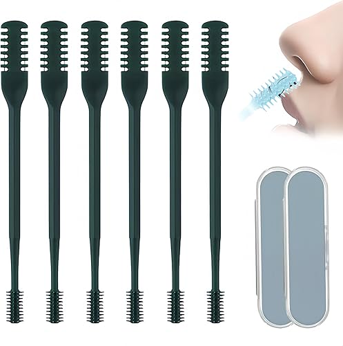 Miniatura 16 de Cortador nasal de pelo nasal giratorio de 360°, cuchillo de doble cara para nariz, cortador manual de vello de nariz, cuchillo portátil para mujeres