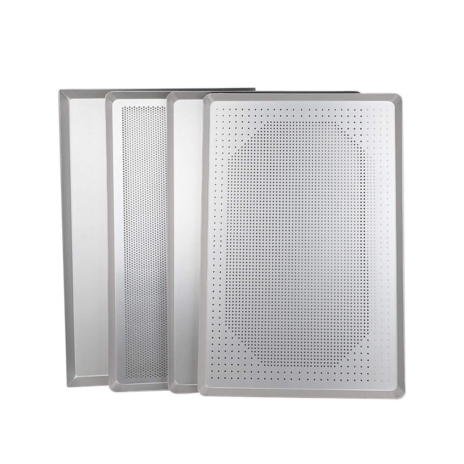 Pizza Pan Aluminium Kuchenform Lochblech Ofenbackblech Backplatte Aus Robuster Aluminiumlegierung für Freundeskreis Backabende Feierlichkeiten, Stil b