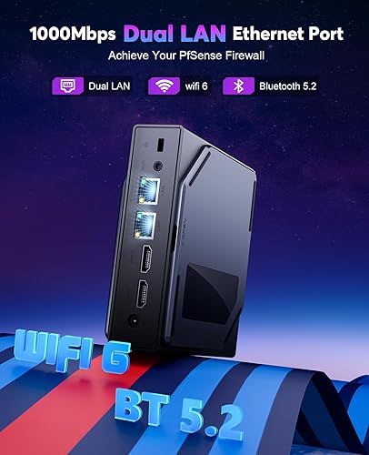 Miniatura 6 de ACEMAGIC Mini PC de escritorio S1 Dual Nic con pantalla LCD DIY y luces RGB, CPU Intel Alder Lake N95 (hasta 3.4 GHz), mini computadoras de