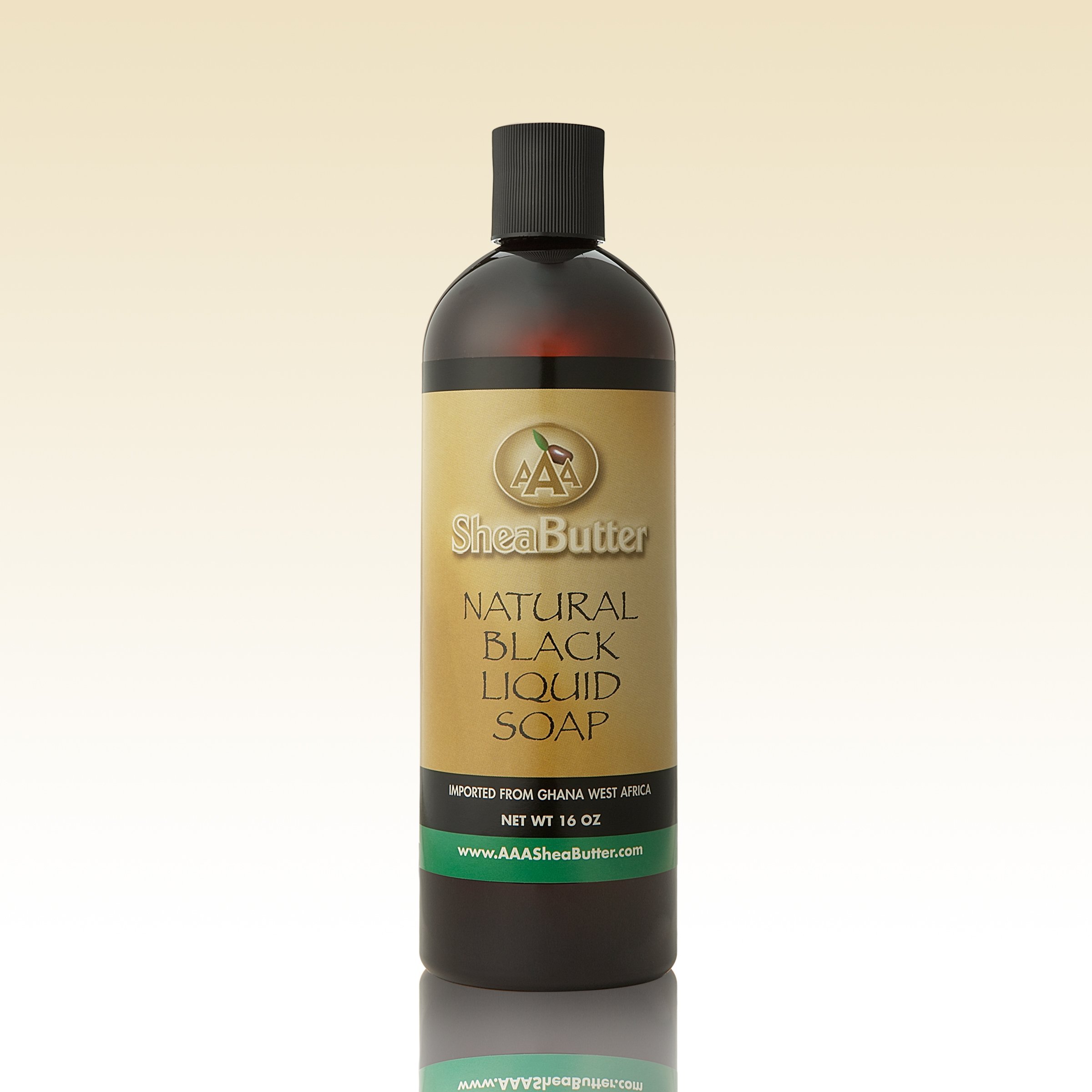 Natural Black Liquid Soap, 16 OZ