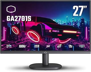 Cooler Master GA2701S Work & Gaming IPS Monitor - 27 Inch | 100 Hz 1 MS | Tilt -5°~+20° | VESA Mount | Low Blue Light Flicker Free |