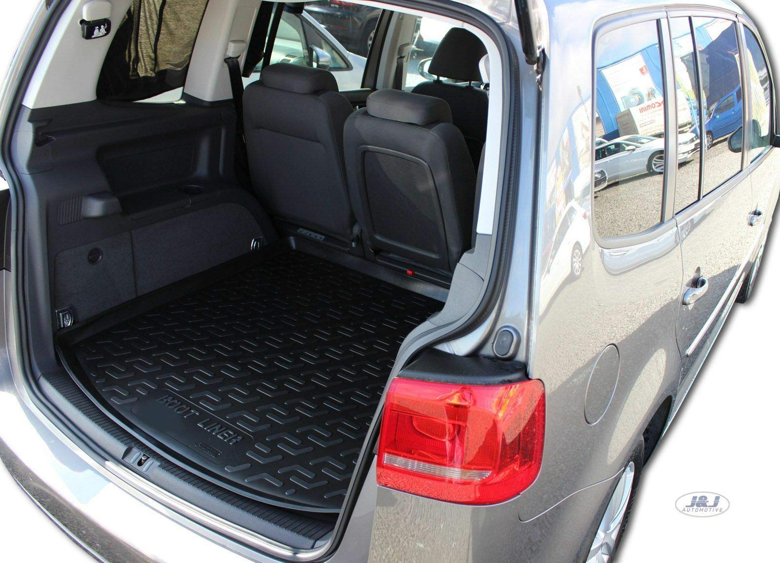 Tappetino Per Bagagliaio Touran 2003-2015 - In TPE, Antiscivolo, Con Bordo Rialzato 4cm - Foto 9