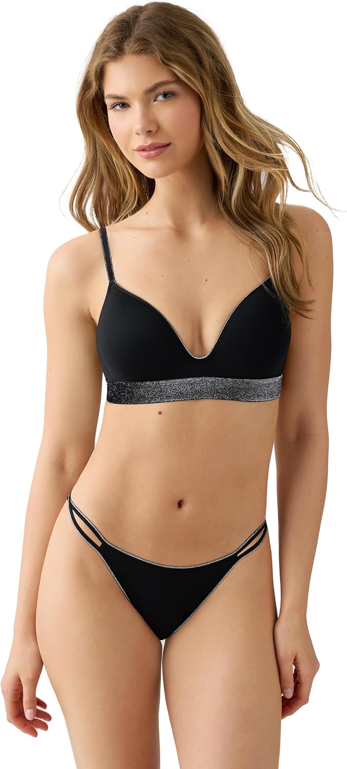 b.tempt'd Womens Room Service Lightly Padded Wire Free Plunge T-Shirt Bra, 956258 - Image 4