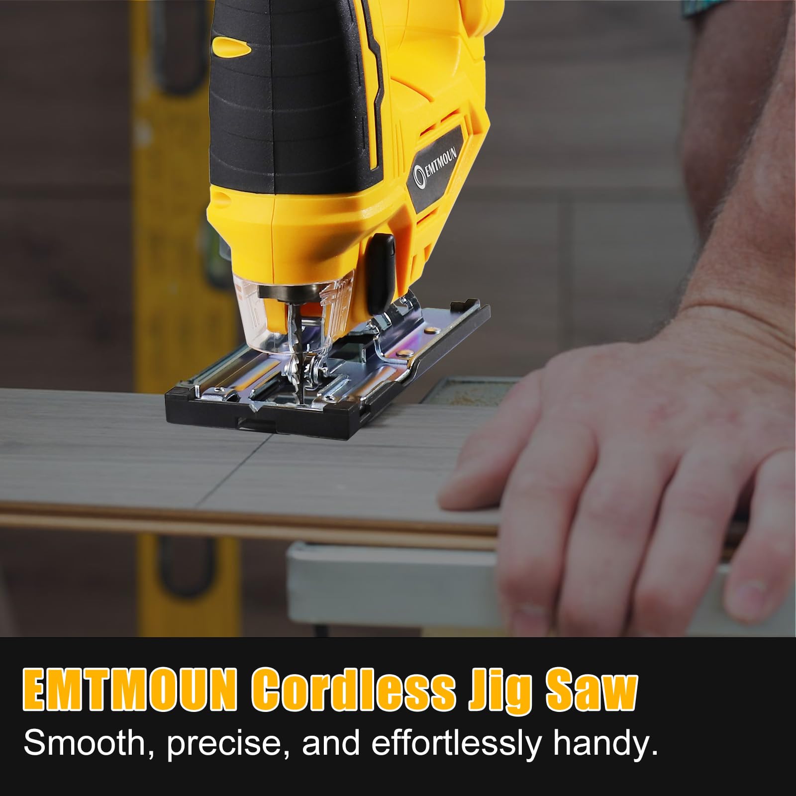 Seghetto alternativo senza fili per Dewalt 20 V Max batteria, seghetto alternativo senza spazzole per taglio dritto/curvo/smussato/circolare, 3200 giri/min, 3 impostazioni orbitali, tagli smussati da