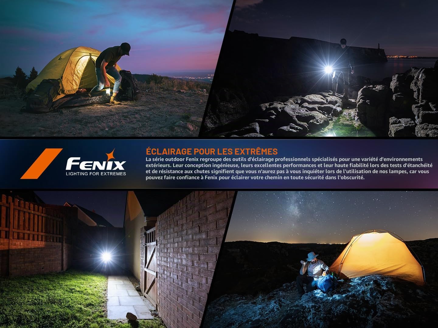 fenix CL27R Lanterne multi-faisceaux rechargeable | 1600 lumens | 180 m | 285 heures max | mode lumière rouge | réglage continu de la température de couleur et de la luminosité | poignée magnétique à