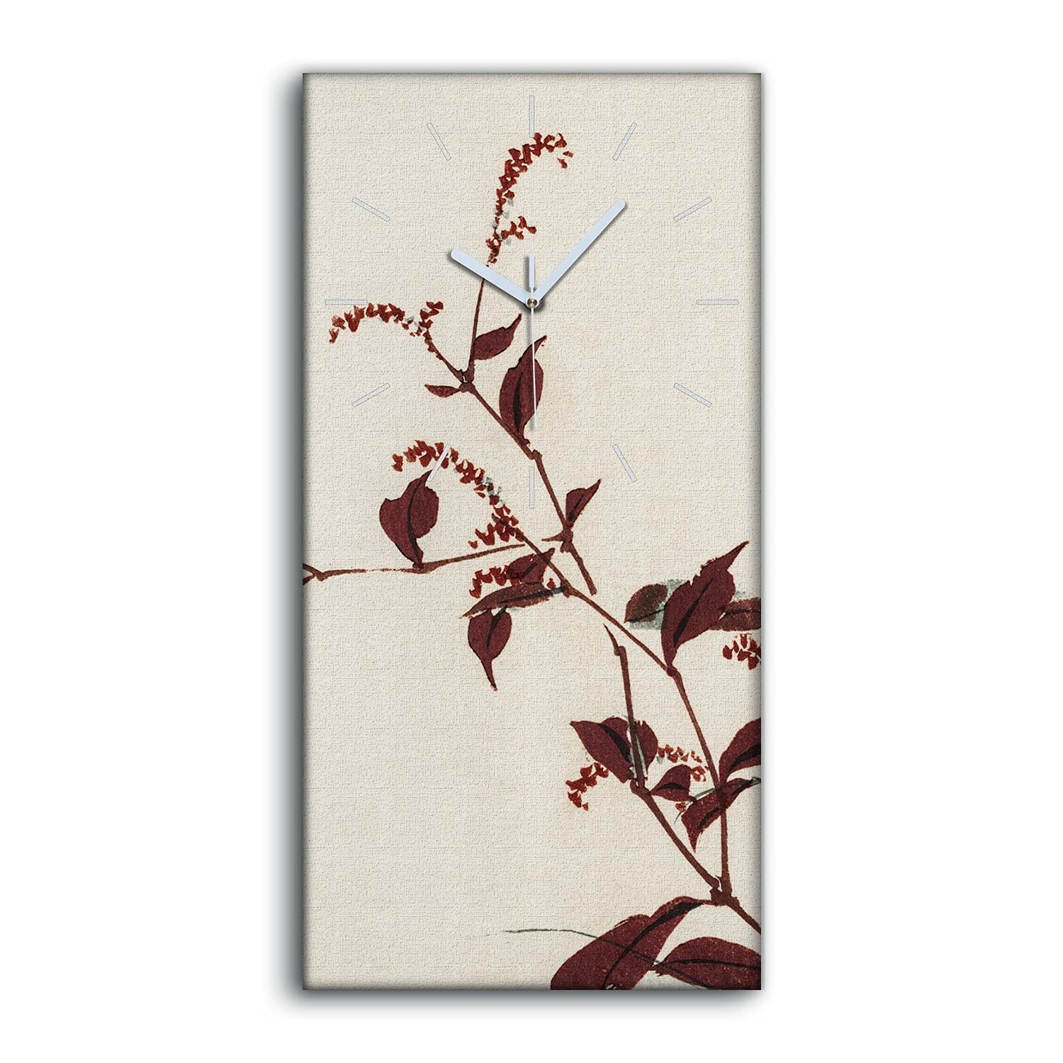 Horloge silencieuse art moderne 30x60cm pour dormir au calme absolu