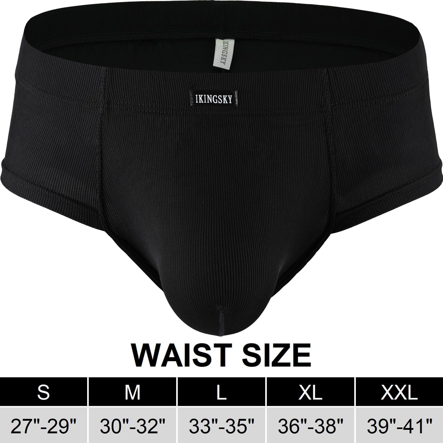 iKingsky Men's Cheeky Briefs Sexy Mid Coverage Back Underwear Low Rise Under Panties for Men