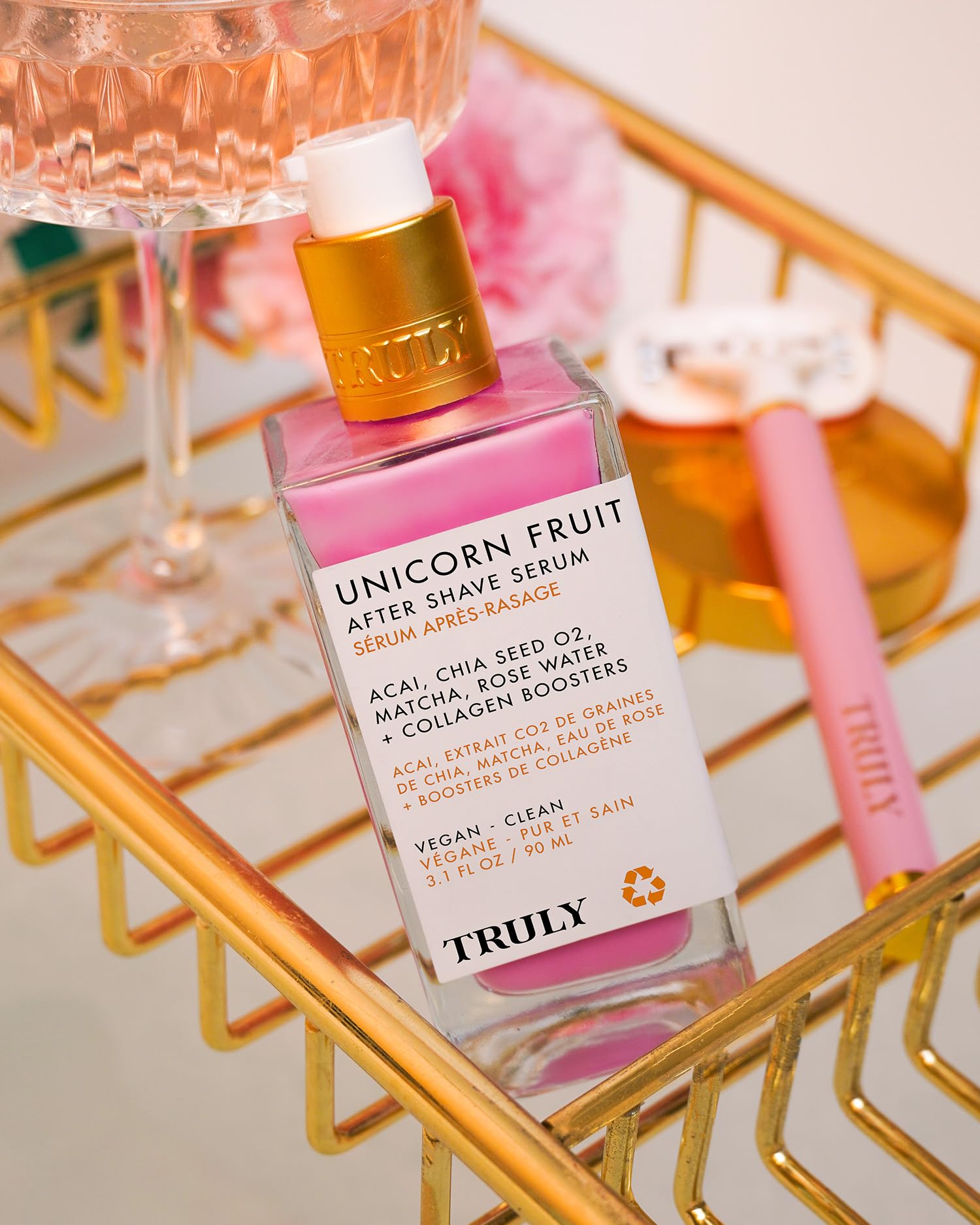 Truly Luxury After Shave Serum | Soothing & Hydrating Post Shave Treatment to Prevent Ingrown Hair For Smooth, Irritation-Free Skin: Unicorn Fruit 3.1 Fl Oz