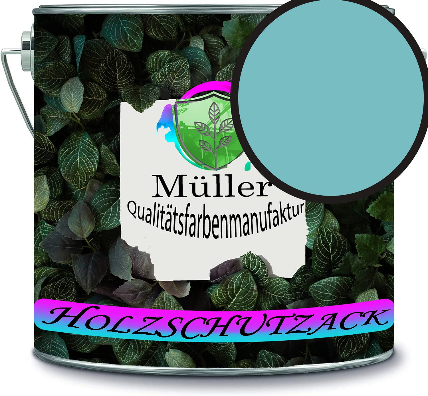 Müller - Barniz para madera, resistente a la intemperie y a largo plazo, protección contra la intemperie, color verde claro RAL 6027