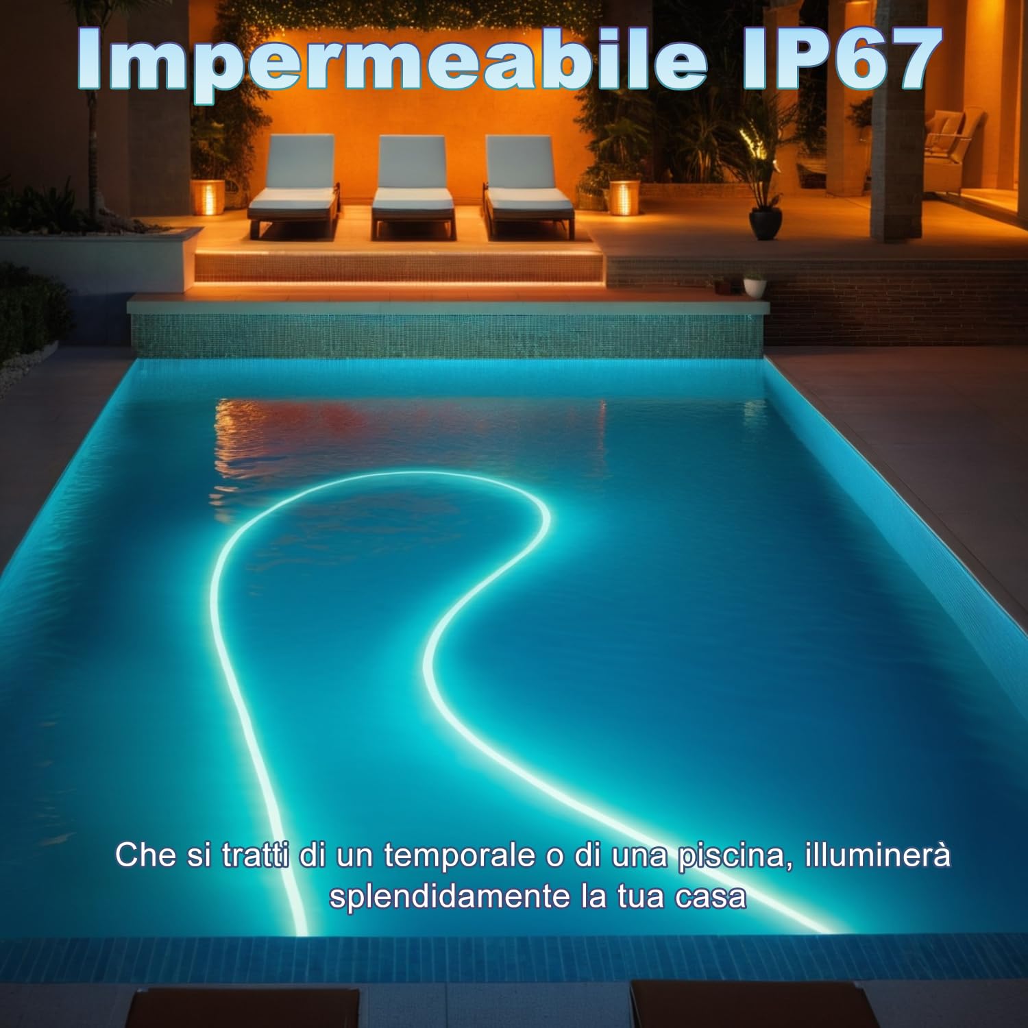 Striscia LED al Neon da 10 m, Striscia Luminosa con Telecomando e Controllo Tramite app, Lampada a Corda al Neon con Sincronizzazione Musicale RGB LED per Camera da Letto, Soggiorno