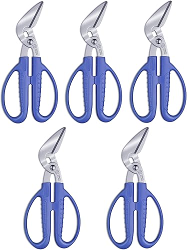 Miniatura 6 de CANARY Tijeras de cartón corrugado, tijeras pesadas para manualidades, hoja de acero inoxidable japonés, hechas en Japón, azul (PS-6500H)