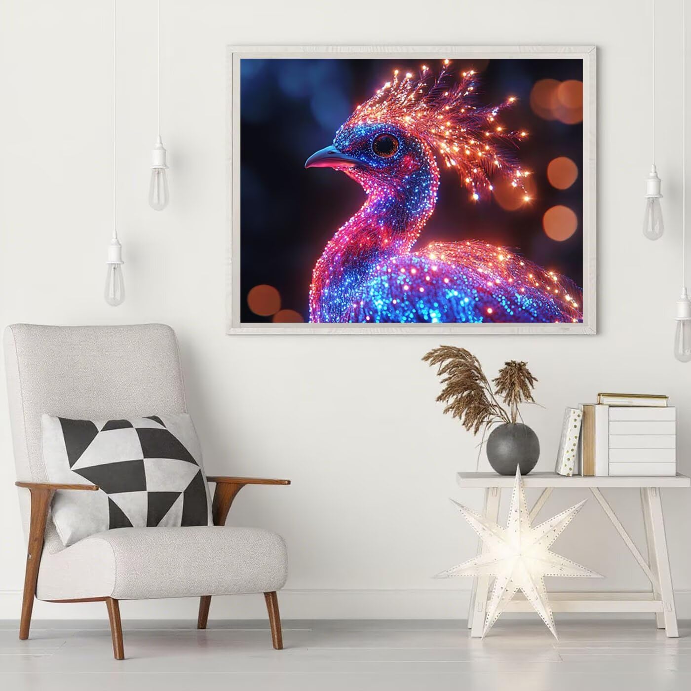 Diamond Art Dream Zestawy do malowania diamentami dla dorosłych, 5D DIY paw pełne wiercenie haft cekiny klejnot artystyczne obrazy, malowanie według numerów, sztuka i rzemiosło, obrazy do dekoracji