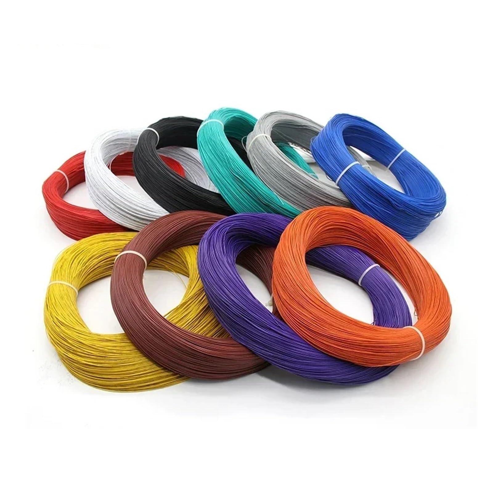 Cable electrónico Flexible de 26 AWG con Aislamiento de PVC, Cobre estañado, for Uso Ambiental, for LED, Bricolaje Perfection(Purple,100 Meters)