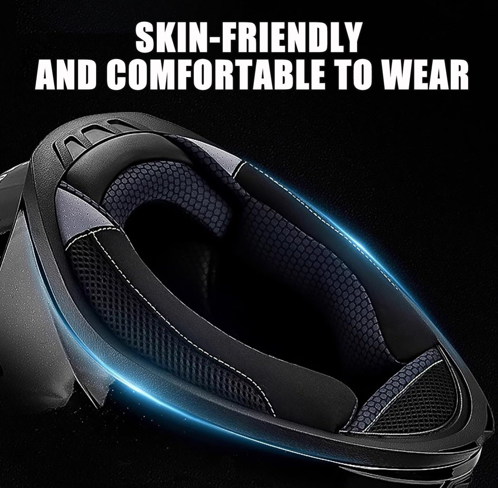 Kask motocyklowy z certyfikatem ECE integralny kask motocyklowy kask na skuter kask ochronny przenośne okulary z dużym płetwą ogona F, M (53-54 cm)