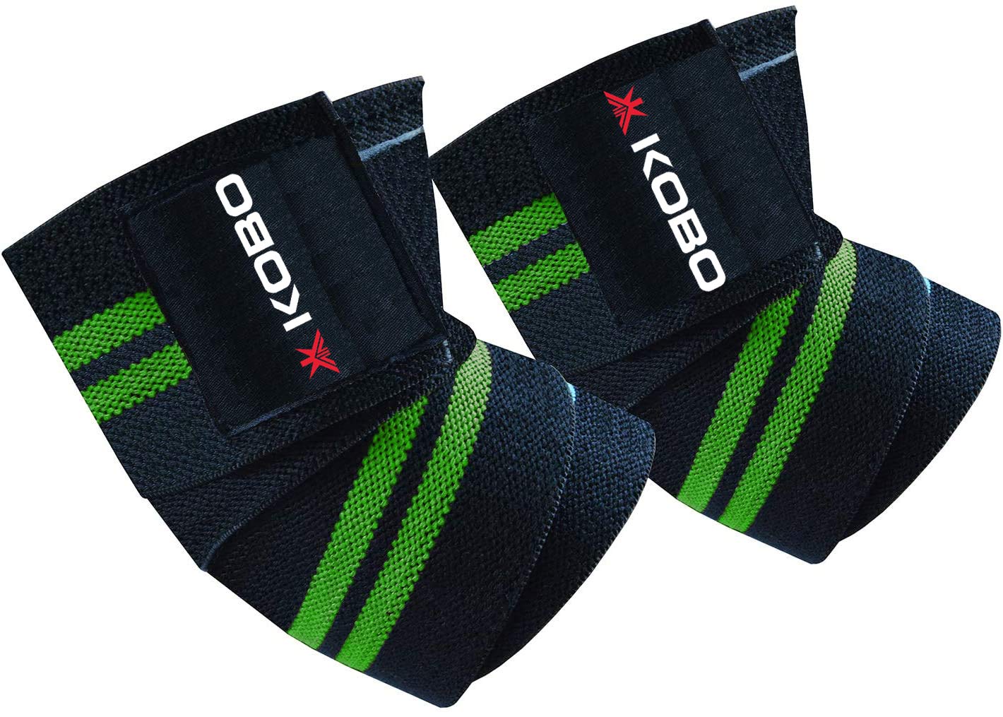 Buy Kobo WTA-44-BLACK-GREEN Elbow WRAP WTA-44 Weight Lifting